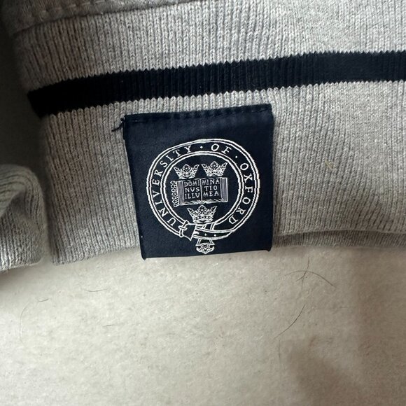 Vtg Official Oxford University Sweatshirt XL Gray Crewneck Pullover academia - Picture 2 of 7